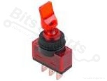 Rocker switch ASW-14D 1-pole on/off SPDT 12V/20A Red